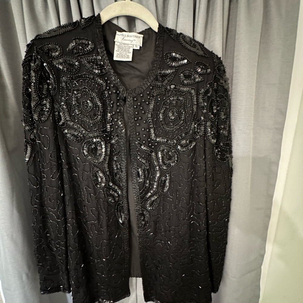 Richly Beaded Evening Jacket